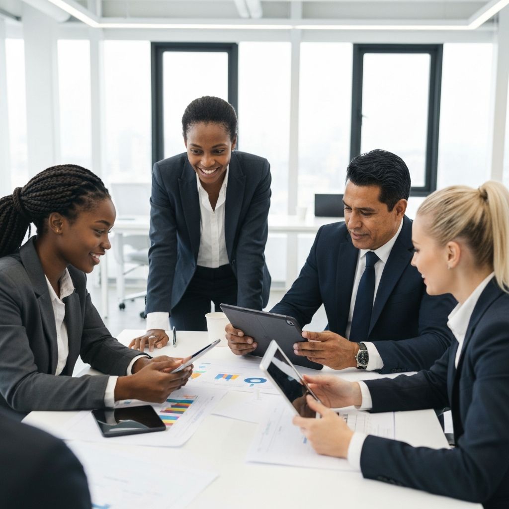 Modern Office Team Collaboration